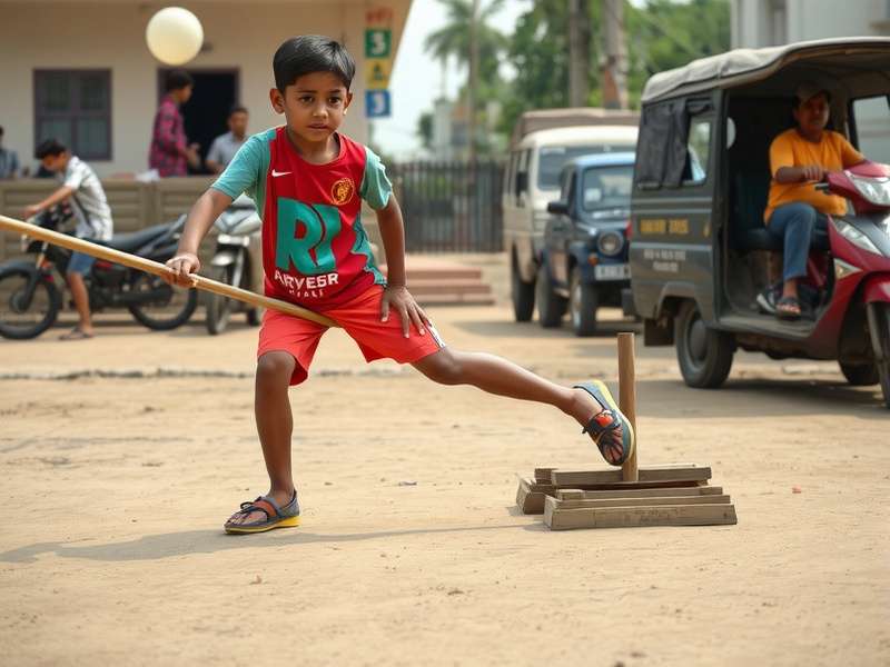 Pull Shot Dynamo Game in Play at Local Indian Ground